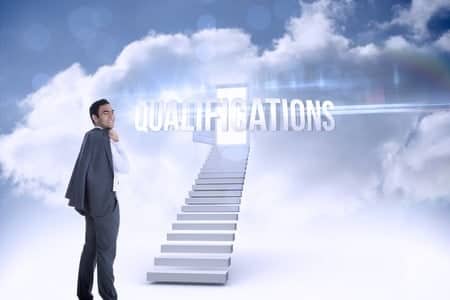 The staircase for reach your qualification