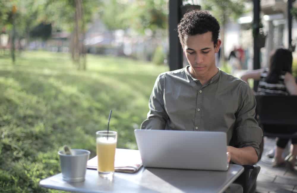 Guy taking a break from the office, being self-aware of what he needs for personal growth